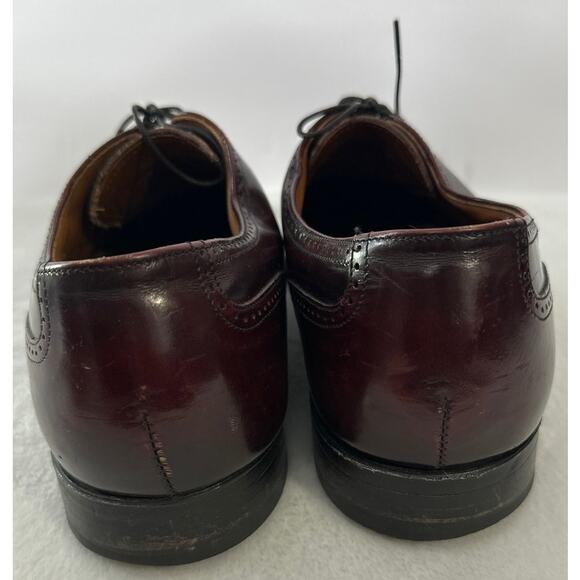 Bostonian Men\'s Windsor Wingtip Oxford 26238 Shoes in Cherry Brown Size 9.5D main image 7